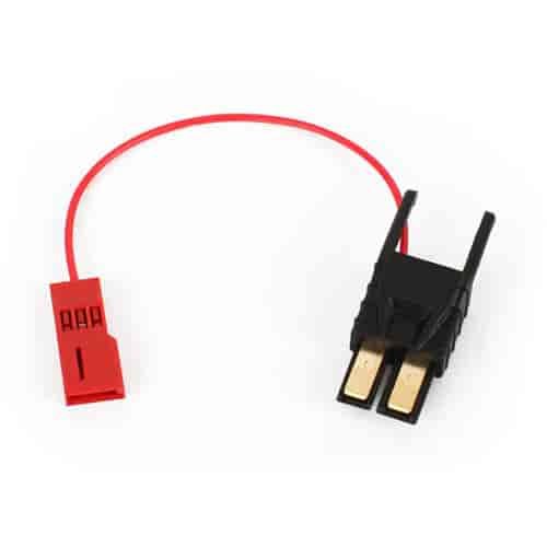 Connector power tap with cable short / wire tie