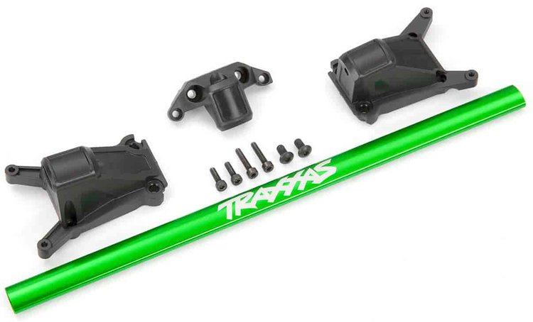 Heavy-Duty Aluminum Chassis Brace for Traxxas Slash 4x4 Low-CG and Traxxas Rustler 4x4 - Green