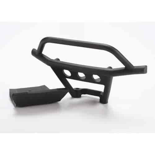 Front Bumper & Skid Plate Black Plastic
