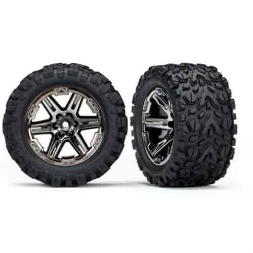 Wheel and Tire Kit for Rustler 2WD
