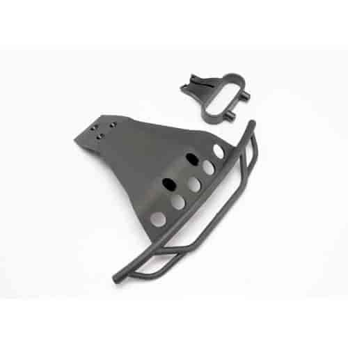 Front Bumper & Bumper Mount Black Plastic