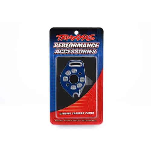 Motor Plate 6061-T6 Blue Anodized Aluminum