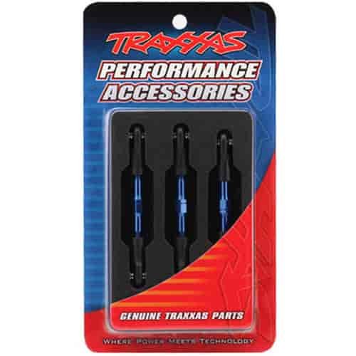 Suspension link rear aluminum blue-anodized 3 top and bottom / aluminum pivot ball