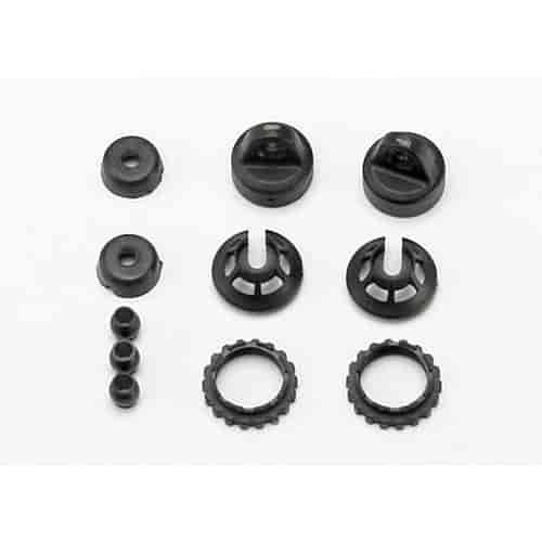 GTR Shock Caps & Spring Retainers One Pair Each Upper & Lower Caps, & Upper & Lower Retainers