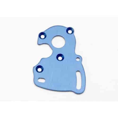 Motor Plate Blue Anodized Aluminum