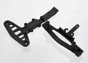 Front Skid Plate Set Black Plastic