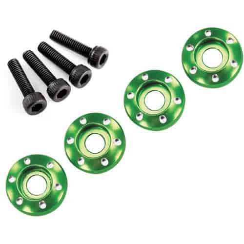 Wheel Nut Washer Green-Anodized Aluminum