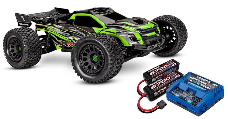XRT Race Truck, Battery, and Charger Kit [Green]