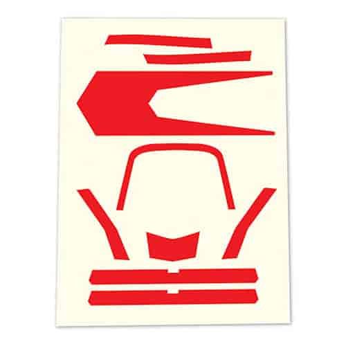 High Visibility Decals Red
