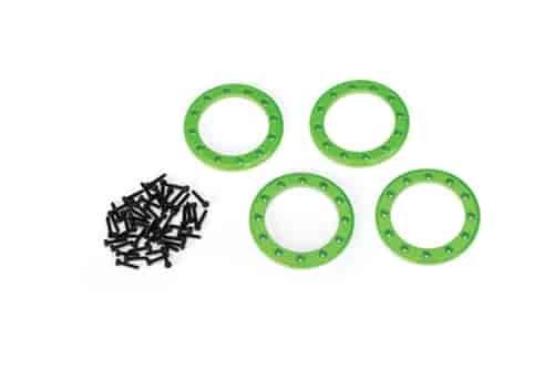 1.9 in. Green Aluminum Beadlock Rings