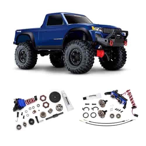 TRX-4 Sport Trail Truck Locking Differentials/Two Speed Conversion Kit - Blue