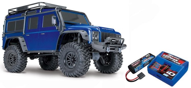 TRX-4 Land Rover Defender Trail Crawler, LiPo Battery, and Charger Kit