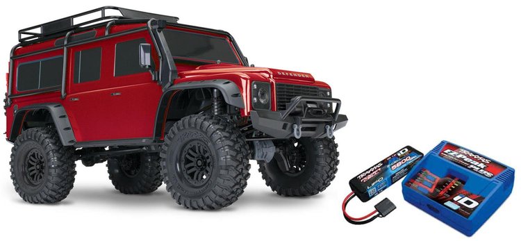 TRX-4 Land Rover Defender Trail Crawler, LiPo Battery, and Charger Kit