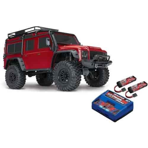 TRX-4 Land Rover Defender Trail Crawler, LiPo Battery, and Charger Kit