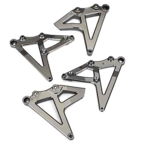 Rear Shock Mounts - Satin Black Chrome