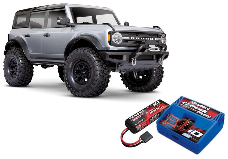 TRX-4 Trail 2021 Ford Bronco, Battery, and Charger Kit [Silver]