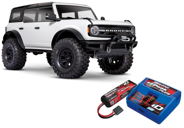 TRX-4 Trail 2021 Ford Bronco, Battery, and Charger Kit [White]