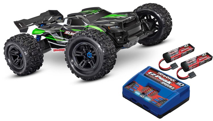 Sledge 4WD Off-Road Truck, Battery, and Charger Kit [Green]