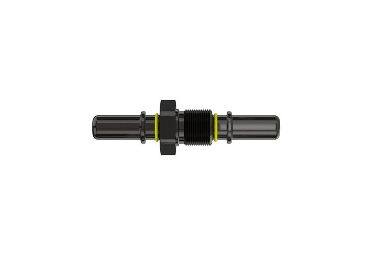 PRO/SPEC Dual Quick Release Bulkhead Fitting [-16 AN (PS16), Black]