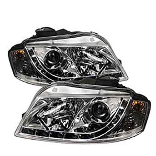 DRL LED Projector Headlights Bulbs Included