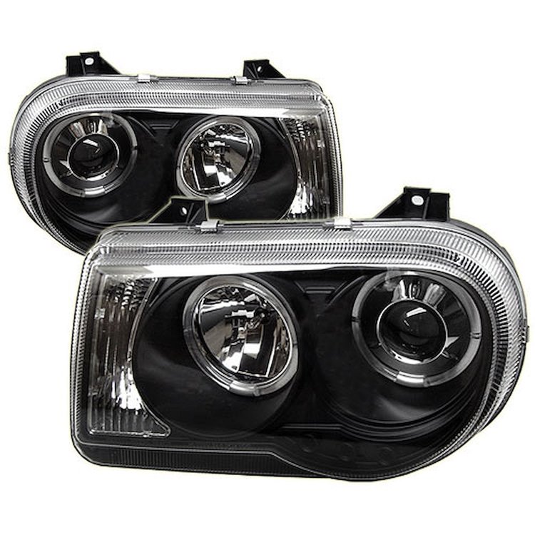 Halo LED Projector Headlights 2005-2010 Chrysler 300C