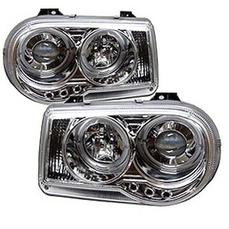 Halo LED Projector Headlights 2005-2010 Chrysler 300C