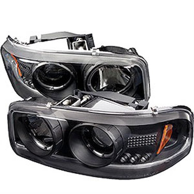 Halo LED Projector Headlights 1999-2007 GMC Trucks