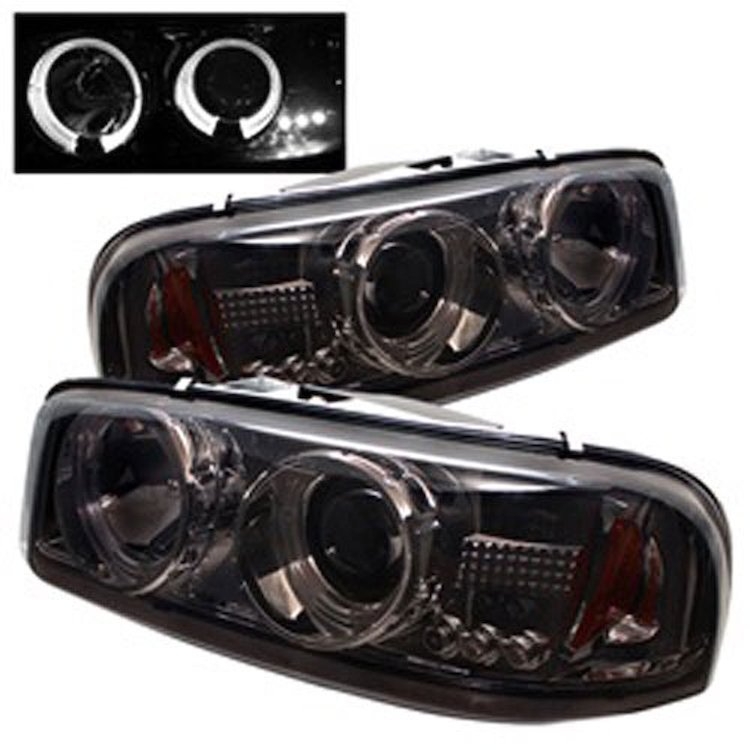 Halo LED Projector Headlights 1999-2007 GMC Trucks