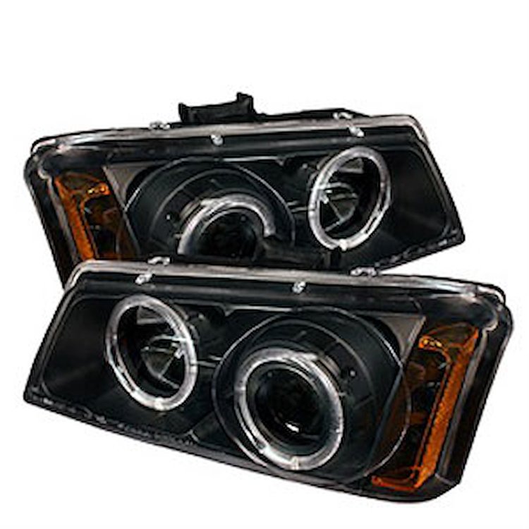 Halo LED Projector Headlights 2003-2006 Chevy Silverado