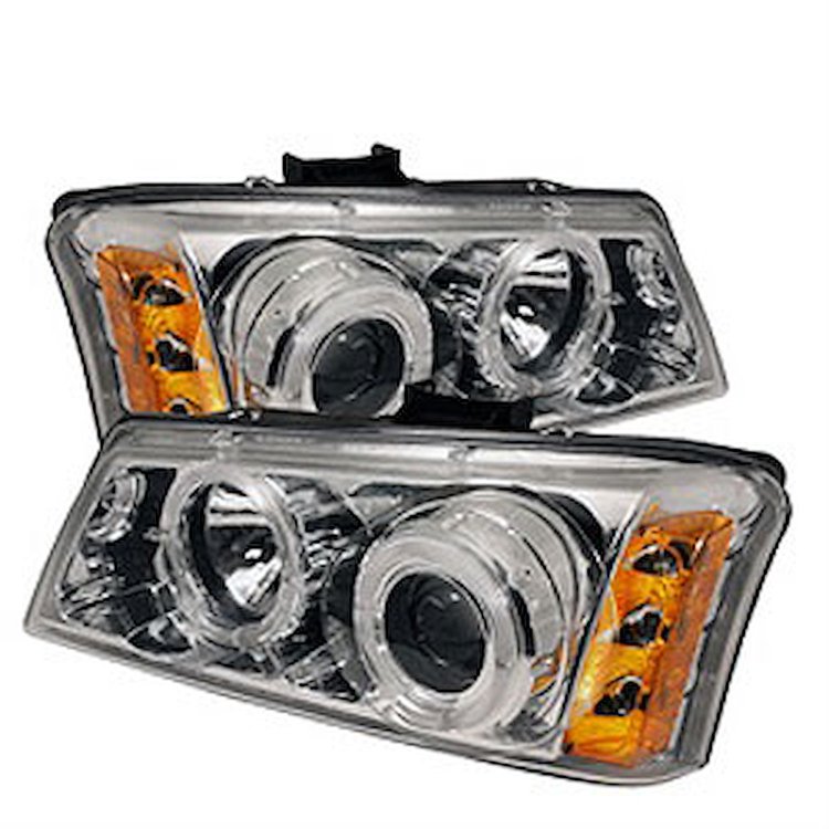 Halo LED Projector Headlights 2003-2006 Chevy Silverado