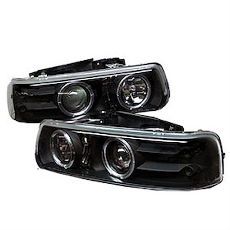 Halo LED Projector Headlights 1999-2006 Chevy Trucks