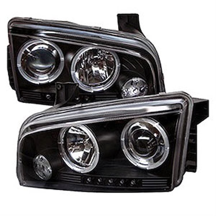 Halo LED Projector Headlights 2006-2010 Dodge Charger