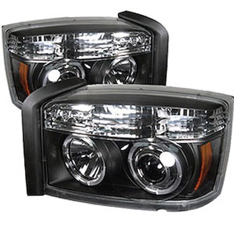Halo LED Projector Headlights 2005-2007 Dodge Dakota