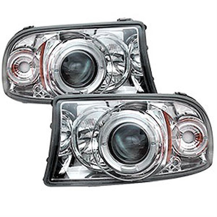 Halo LED Projector Headlights 1997-2004 Dodge Dakota