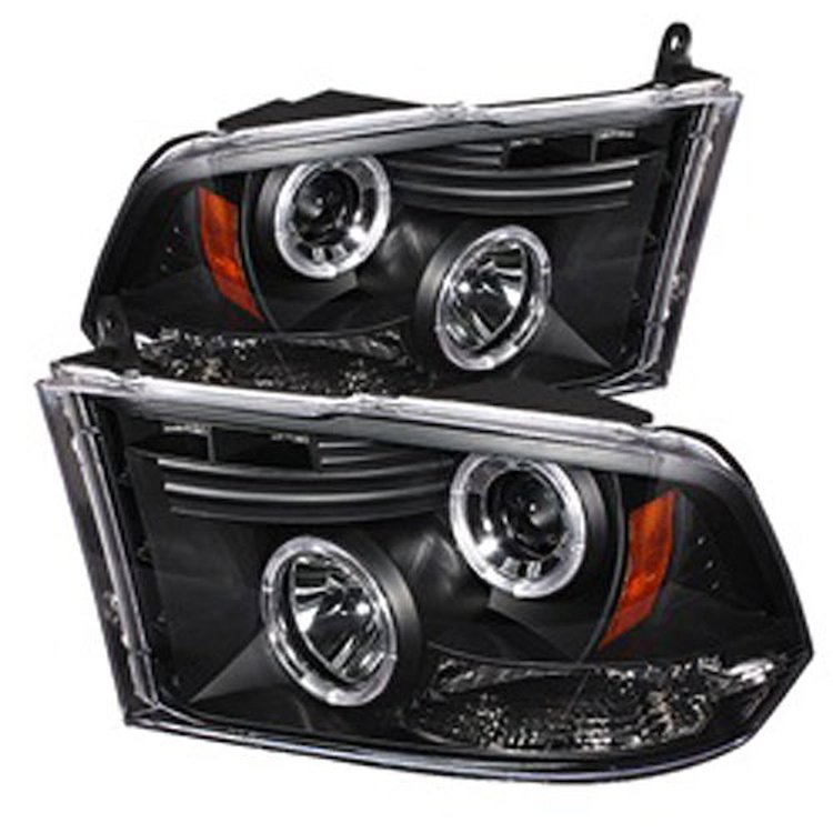 Halo LED Projector Headlights 2009-2016 Dodge Ram