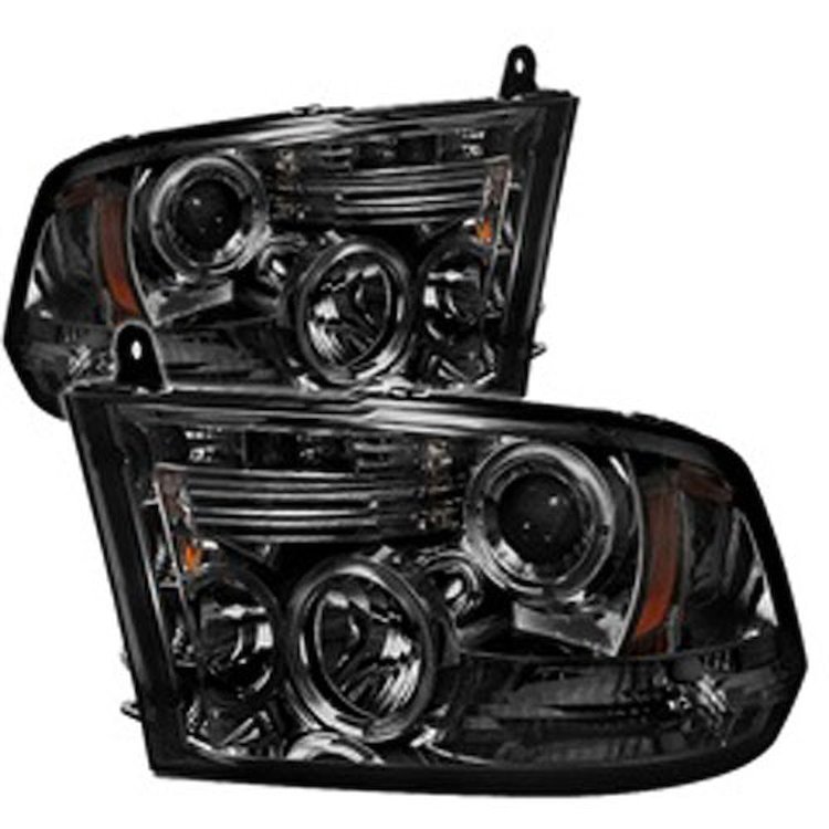 Halo LED Projector Headlights 2009-2016 Dodge Ram