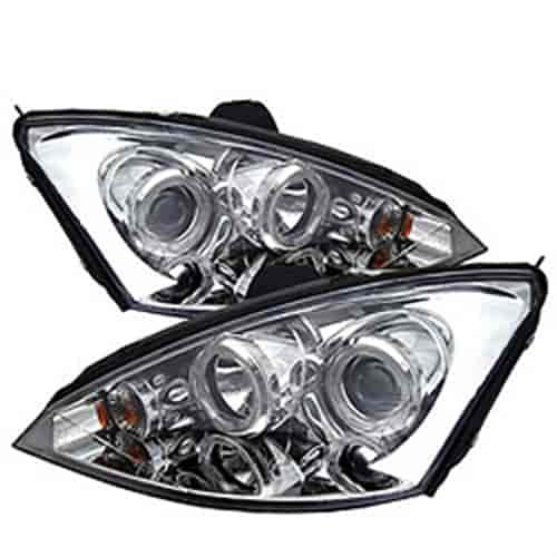 Halo LED Projector Headlights 2000-2004 Ford Focus