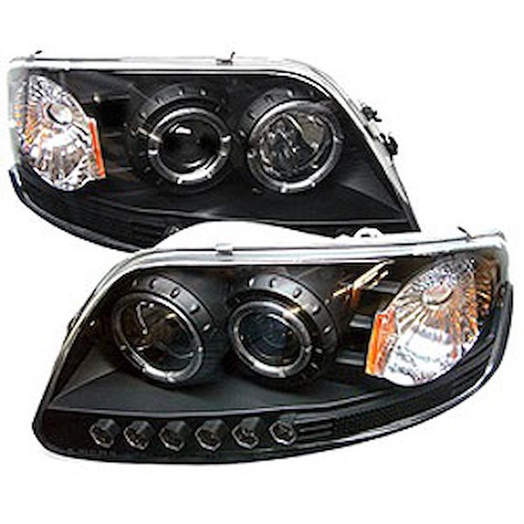 Halo LED Projector Headlights 1997-2003 Ford F150