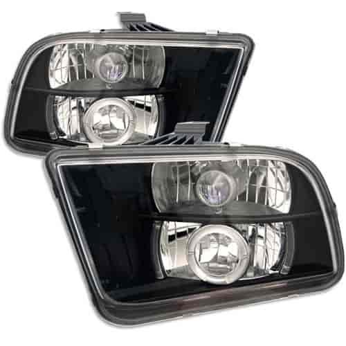 Halo LED Projector Headlights 2005-2009 Ford Mustang