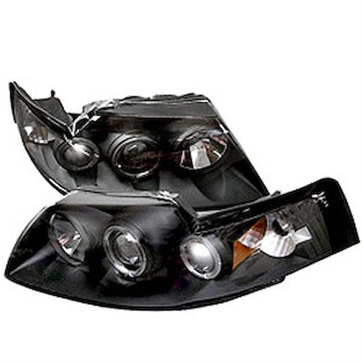 Halo LED Projector Headlights 1999-2004 Ford Mustang