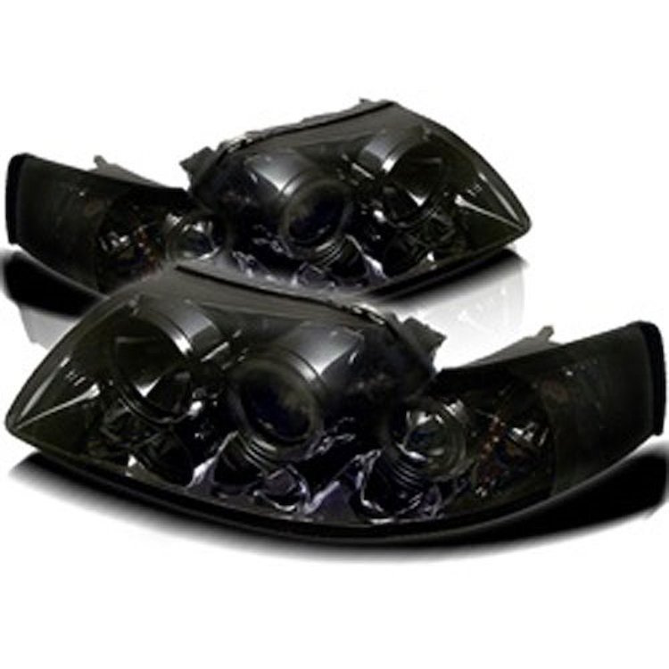 Halo LED Projector Headlights 1999-2004 Ford Mustang