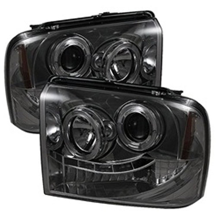 Halo LED Projector Headlights 2005-2007 Ford F250/F350/F450 Super Duty
