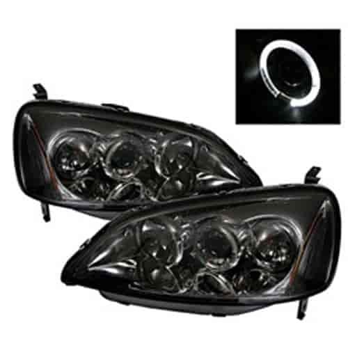 Halo LED Projector Headlights 2001-2003 Honda Civic