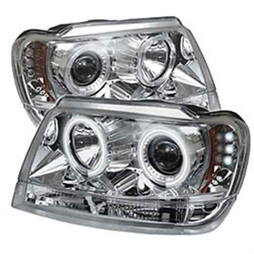 Halo CCFL Projector Headlights 1999-2004 Jeep Grand Cherokee