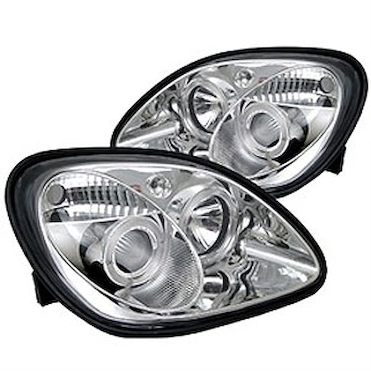 Halo LED Projector Headlights 1998-2004 Mercedes Benz SLK
