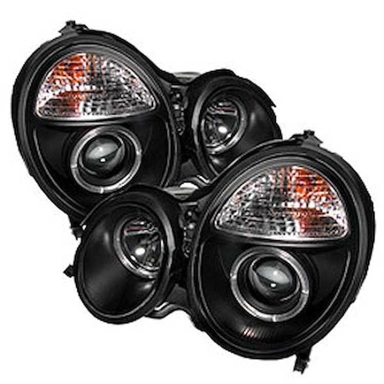 Halo LED Projector Headlights 2000-2002 Mercedes Benz E-Class