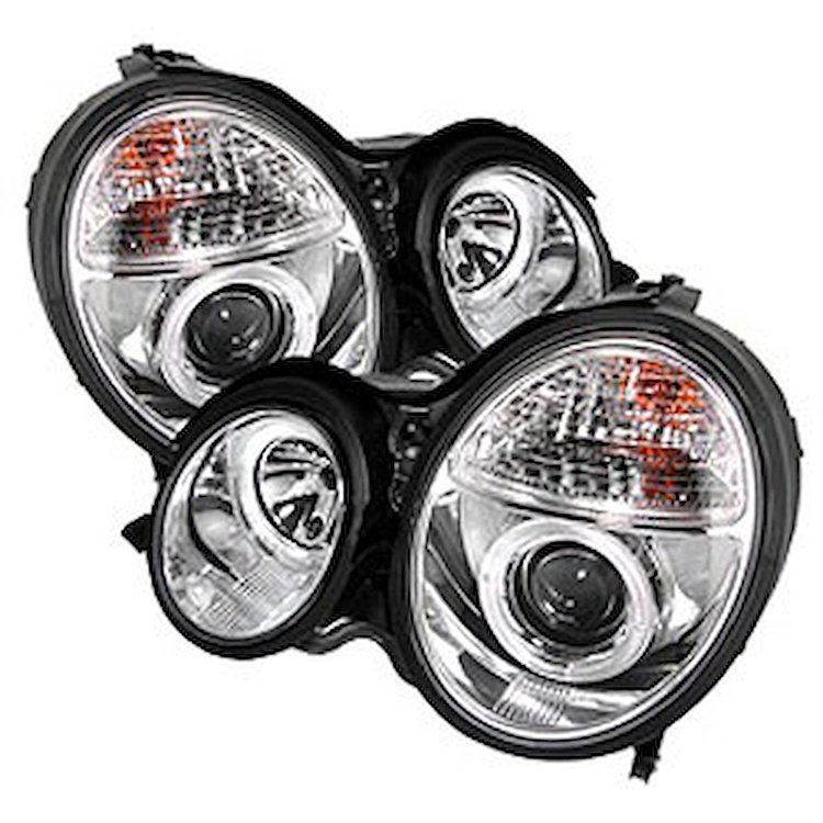 Halo LED Projector Headlights 2000-2002 Mercedes Benz E-Class