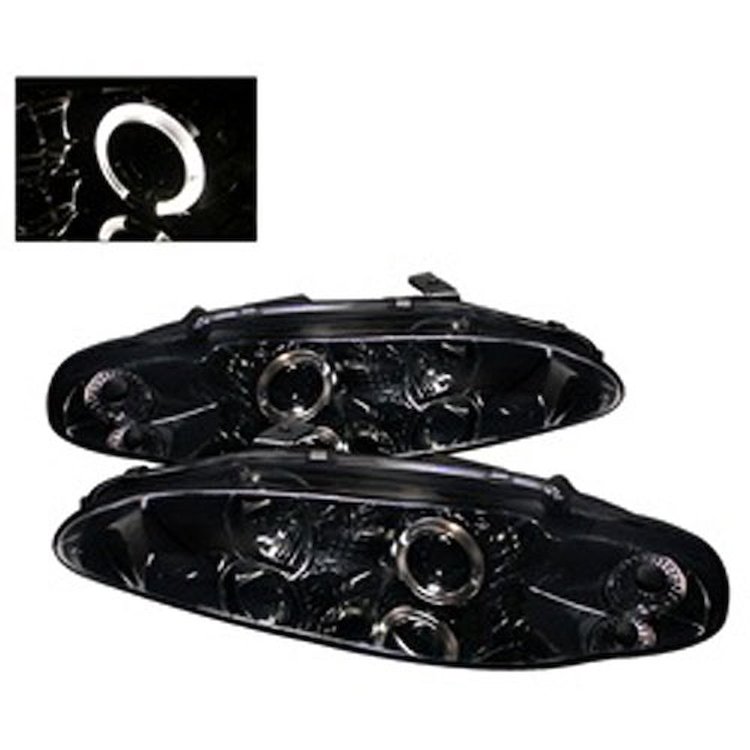 Halo LED Projector Headlights 1995-1996 Mitsubishi Eclipse