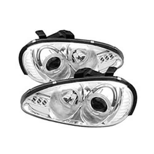 Halo LED Projector Headlights Bulbs Included