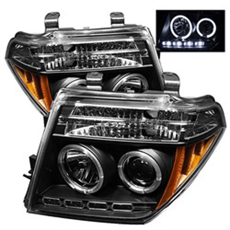 Halo LED Projector Headlights 2005-2008 for Nissan Frontier/Pathfinder